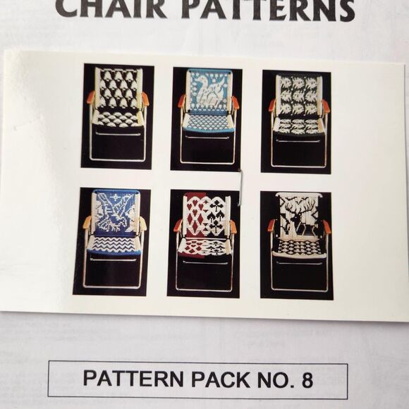 Lot of 18 Lawn Chair Macrame Patterns Animals Birds Eagle Fish Vintage Retro - Picture 6 of 9